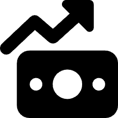 Money Trend Icon from Core Solid Set