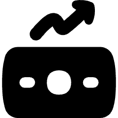 Money Trend Icon from Flex Solid Set