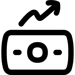 Money Trend Icon from Flex Line Set