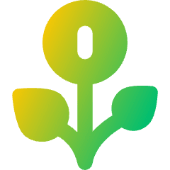 Saving Money Flower Icon from Core Gradient Set