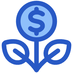 Saving Money Flower Icon from Plump Duo Set