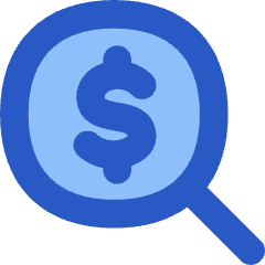 Search Dollar Icon from Flex Flat Set