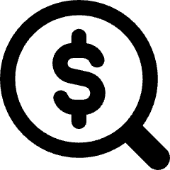 Search Dollar Icon from Core Remix Set