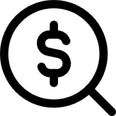 Search Dollar Icon from Core Line Set