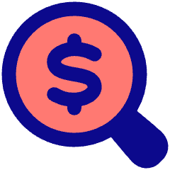 Search Dollar Icon from Plump Pop Set