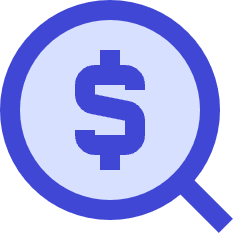 Search Dollar Icon from Sharp Duo Set