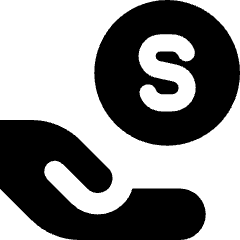 Share Coin Dollar Icon from Core Solid Set