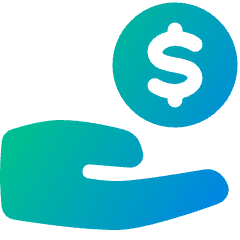 Share Coin Dollar Icon from Plump Gradient Set