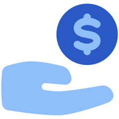 Share Coin Dollar Icon from Plump Flat Set