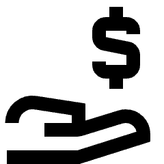 Share Money Dollar Icon from Sharp Line Set