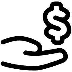 Share Money Dollar Icon from Plump Line Set