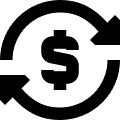 Subscription Cashflow Icon from Sharp Remix Set