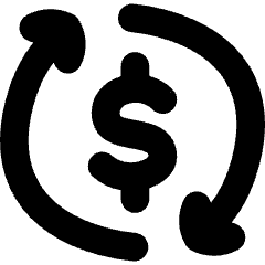 Subscription Cashflow Icon from Flex Solid Set