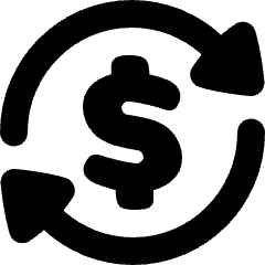 Subscription Cashflow Icon from Plump Solid Set