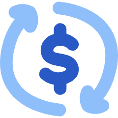 Subscription Cashflow Icon from Flex Flat Set