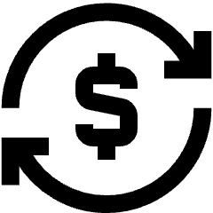 Subscription Cashflow Icon from Sharp Line Set