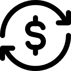 Subscription Cashflow Icon from Core Line Set