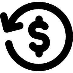 Transaction Refund Cashback Icon from Micro Line Set