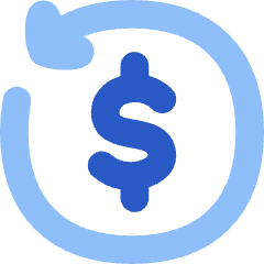 Transaction Refund Cashback Icon from Flex Flat Set