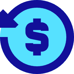 Transaction Refund Cashback Icon from Sharp Pop Set