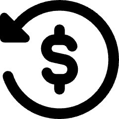 Transaction Refund Cashback Icon from Core Remix Set
