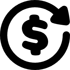 Transaction Repeat Recurring Icon from Plump Solid Set