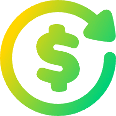 Transaction Repeat Recurring Icon from Plump Gradient Set