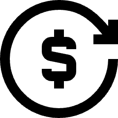 Transaction Repeat Recurring Icon from Sharp Line Set