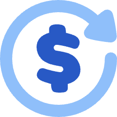 Transaction Repeat Recurring Icon from Plump Flat Set