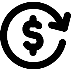 Transaction Repeat Recurring Icon from Micro Line Set