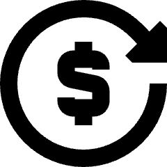 Transaction Repeat Recurring Icon from Sharp Remix Set