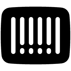 Bar Code Icon from Plump Solid Set