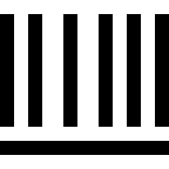 Bar Code Icon from Sharp Line Set