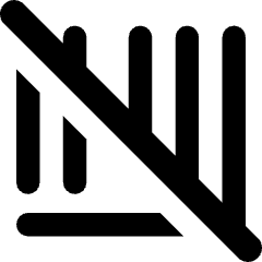 Bar Code Disable Icon from Core Solid Set