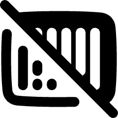 Bar Code Disable Icon from Plump Remix Set