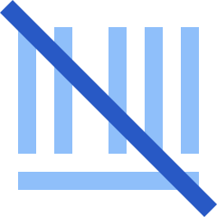 Bar Code Disable Icon from Sharp Flat Set