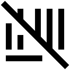Bar Code Disable Icon from Sharp Line Set