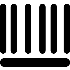 Bar Code Icon from Core Remix Set