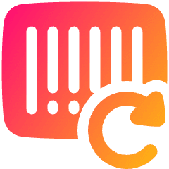 Bar Code Refresh Icon from Plump Gradient Set