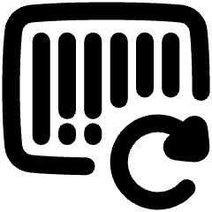 Bar Code Refresh Icon from Plump Remix Set