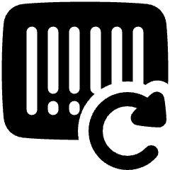 Bar Code Refresh Icon from Plump Solid Set