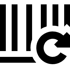 Bar Code Refresh Icon from Sharp Solid Set