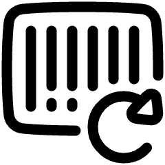 Bar Code Refresh Icon from Plump Line Set