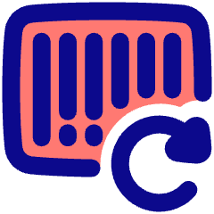 Bar Code Refresh Icon from Plump Pop Set