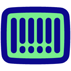 Bar Code Icon from Plump Pop Set