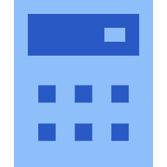 Calculator 1 Icon from Sharp Flat Set