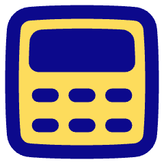 Calculator 1 Icon from Plump Pop Set