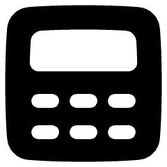 Calculator 1 Icon from Plump Solid Set