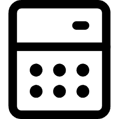 Calculator 1 Icon from Core Line Set