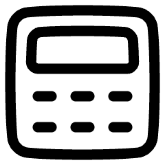 Calculator 1 Icon from Plump Line Set